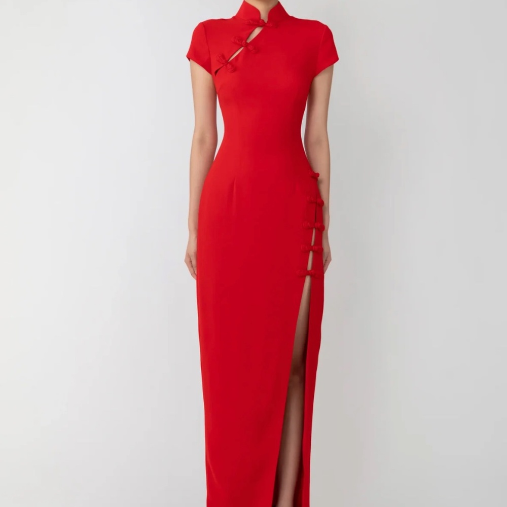 Sau Lee Isabella Maxi Dress in Red (Size 4) - Original Tags